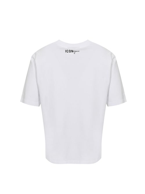 T-shirt ICONique Loose Fit in cotone con stampa DSQUARED2 | S78GD0112 D20033100